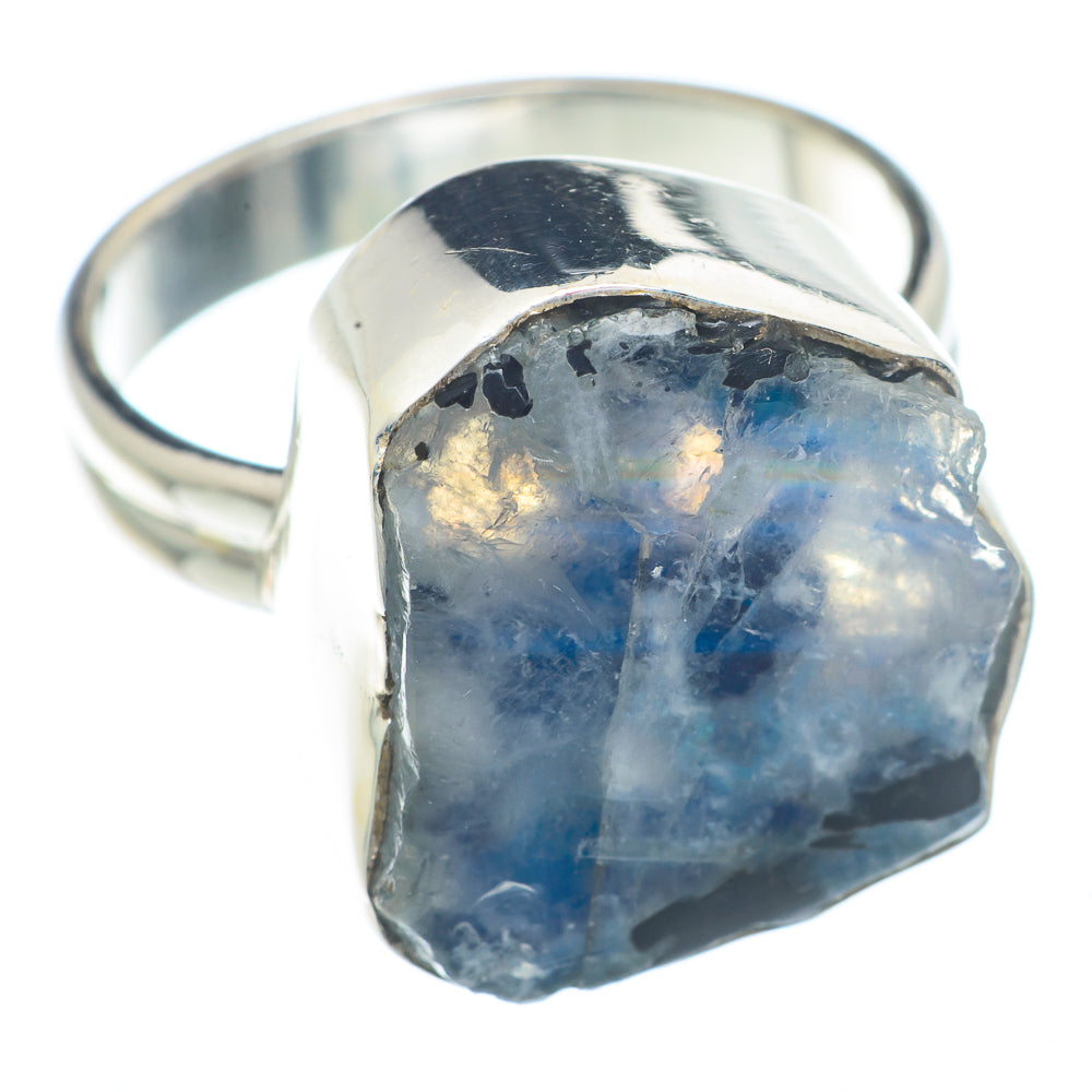 Rainbow Moonstone Rings handcrafted by Anasilvercos - RING73170