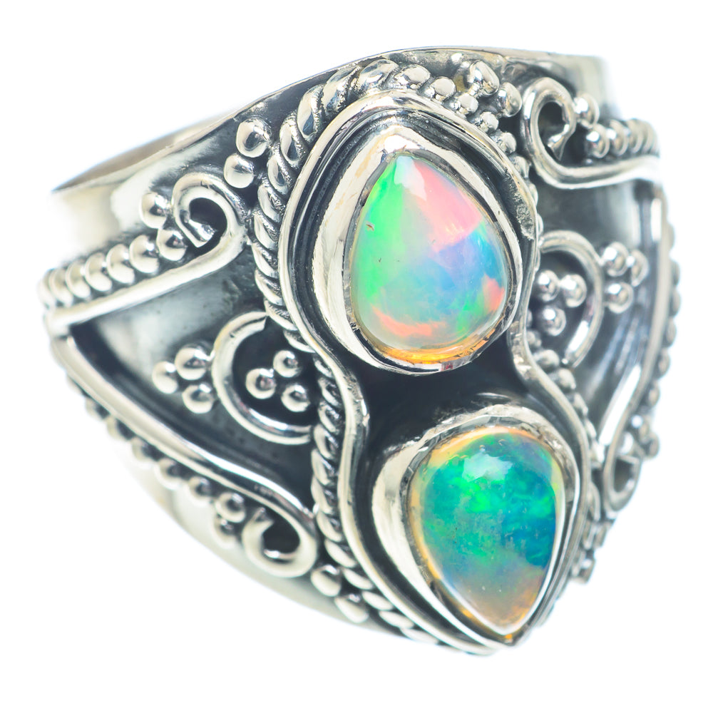 Ethiopian Opal Rings handcrafted by Anasilvercos - RING73181