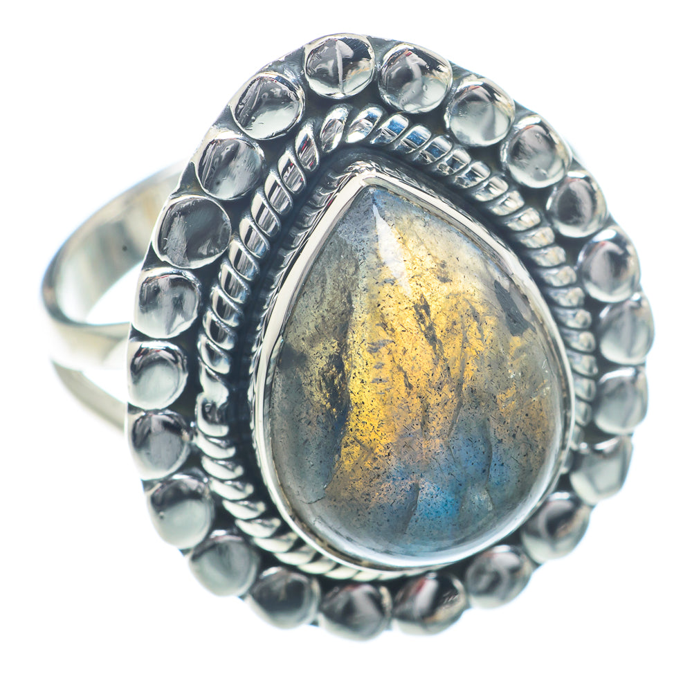 Labradorite Rings handcrafted by Anasilvercos - RING73185