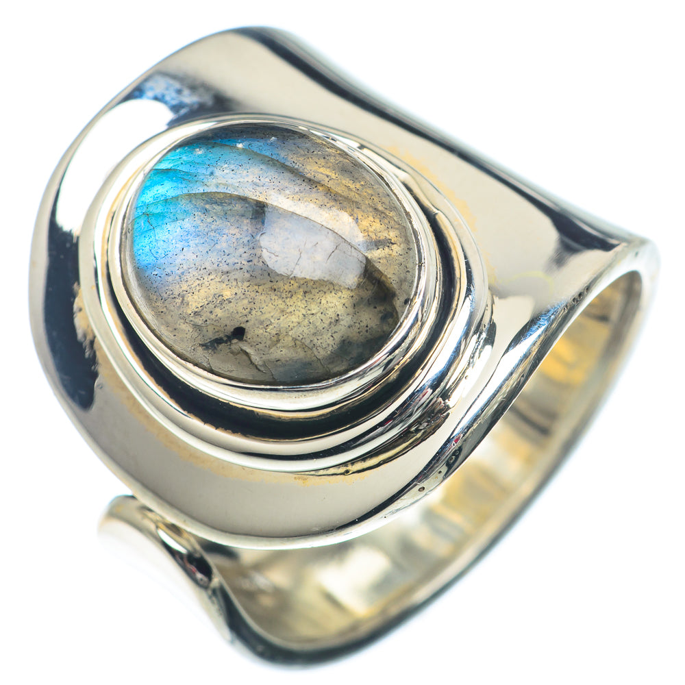 Labradorite Rings handcrafted by Anasilvercos - RING73192