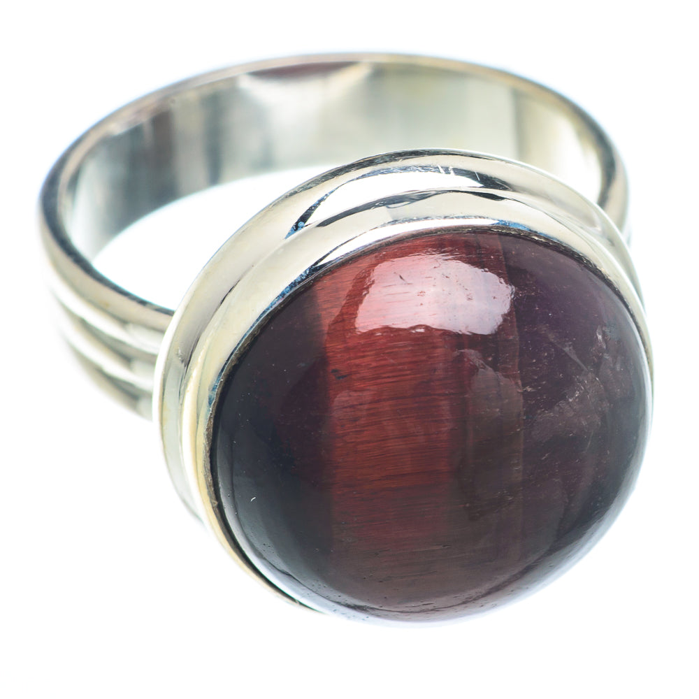 Red Tiger Eye Rings handcrafted by Anasilvercos - RING73199