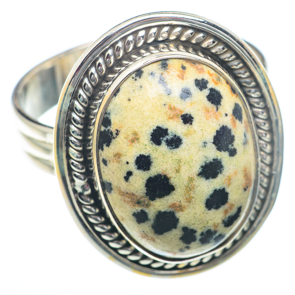 Dalmatian Jasper Rings handcrafted by Anasilvercos - RING73200