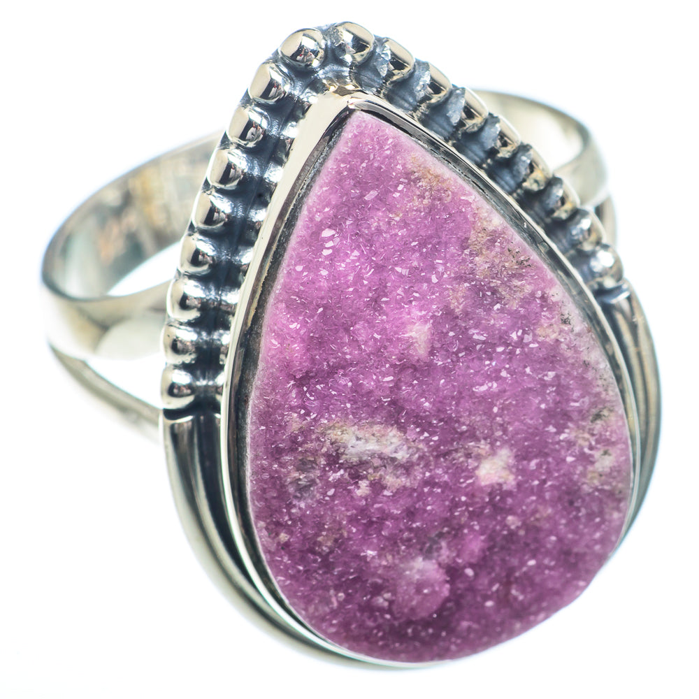 Cobalto Calcite Druzy Rings handcrafted by Anasilvercos - RING73205