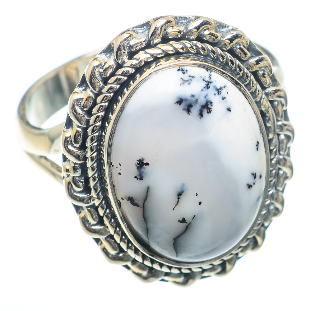 Dendritic Opal Rings handcrafted by Anasilvercos - RING73218