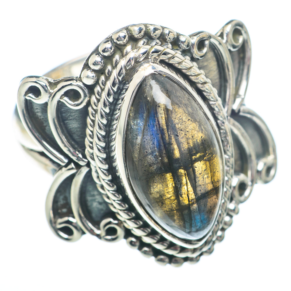 Labradorite Rings handcrafted by Anasilvercos - RING73230