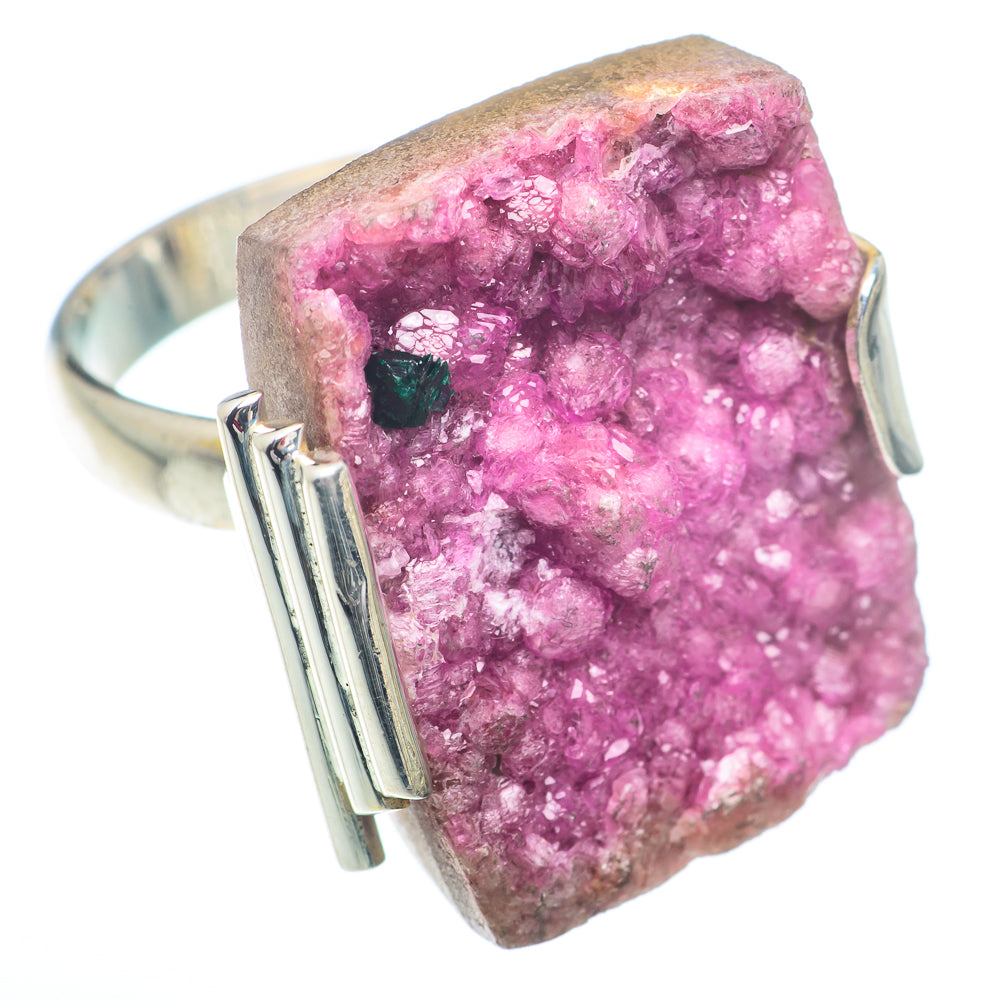 Cobalto Calcite Druzy Rings handcrafted by Anasilvercos - RING73246
