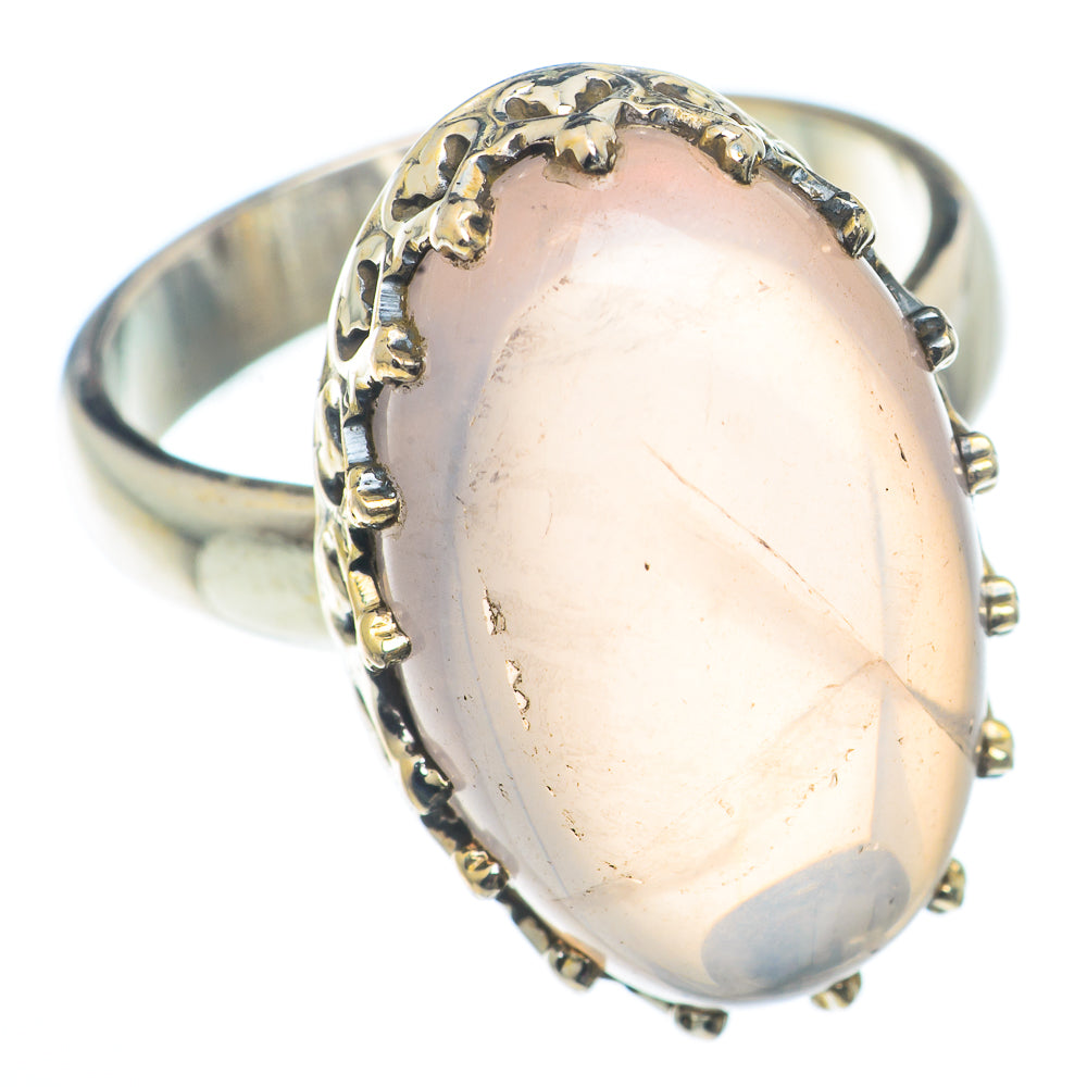 Rose Quartz Rings handcrafted by Anasilvercos - RING73247