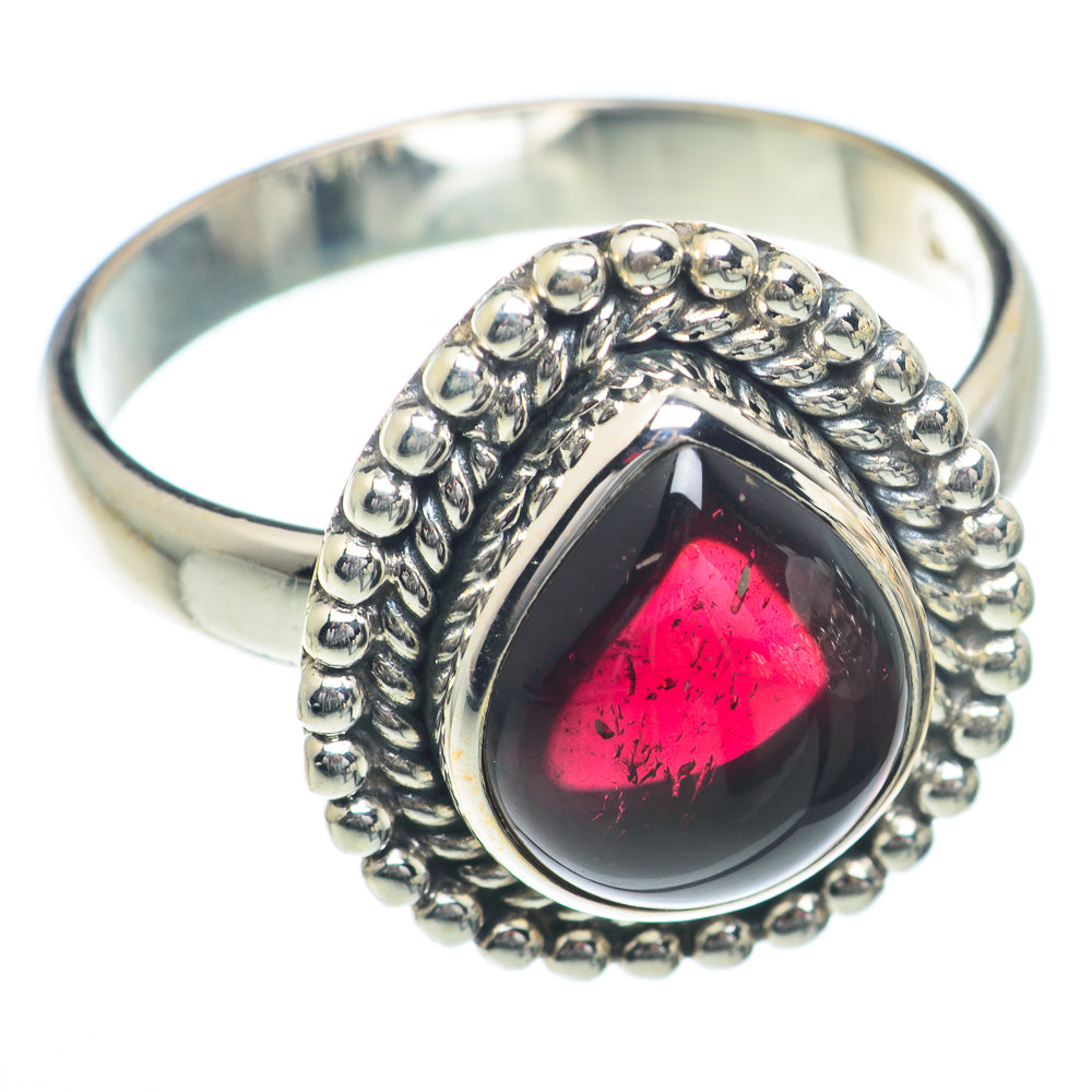Garnet Rings handcrafted by Anasilvercos - RING73249