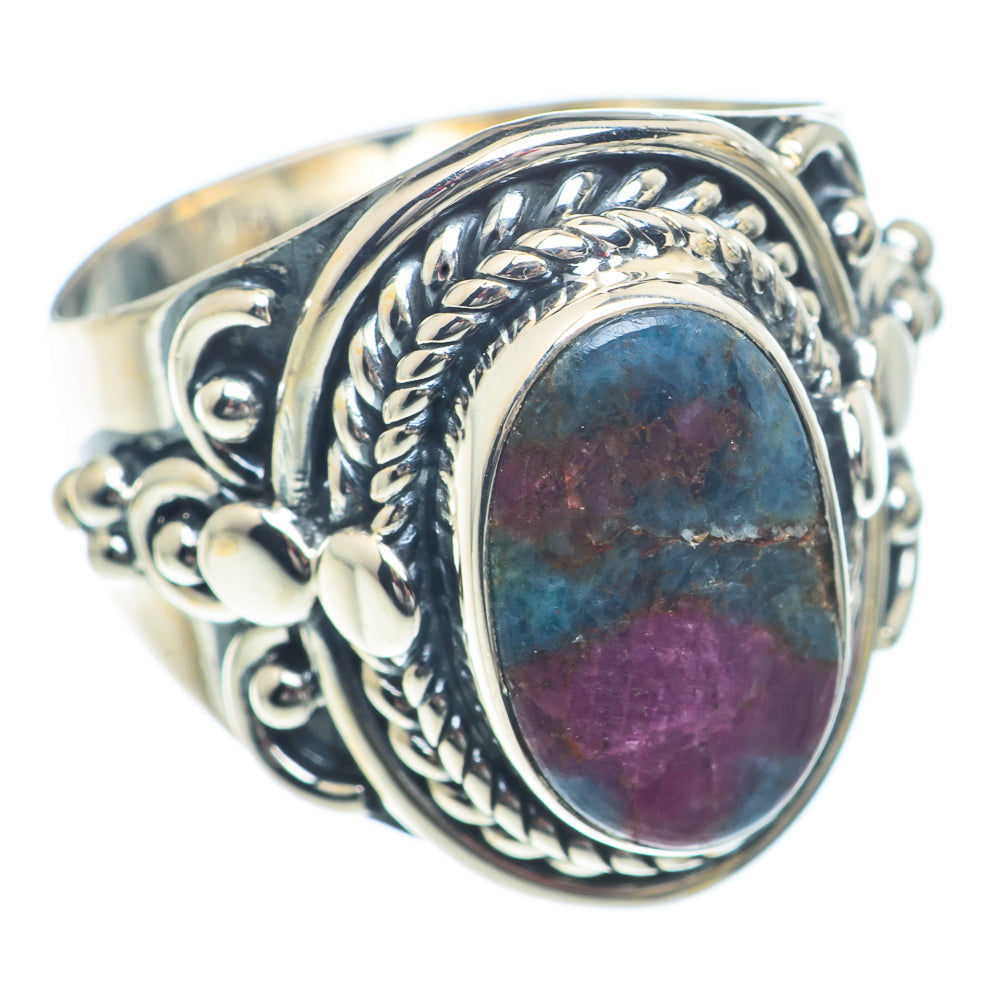 Ruby Fuchsite Rings handcrafted by Anasilvercos - RING73265
