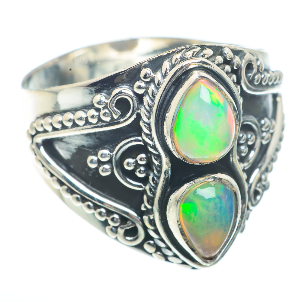 Ethiopian Opal Rings handcrafted by Anasilvercos - RING73267