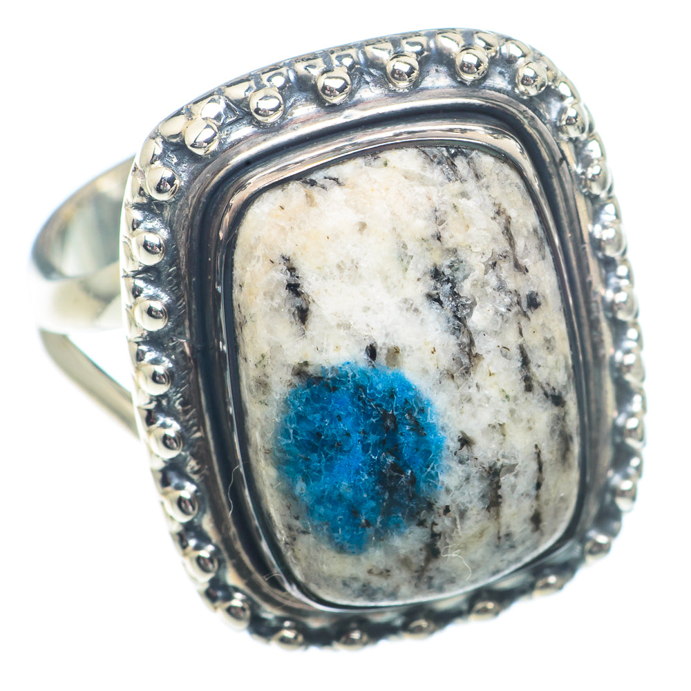 K2 Blue Azurite Rings handcrafted by Anasilvercos - RING73270 - Photo 2
