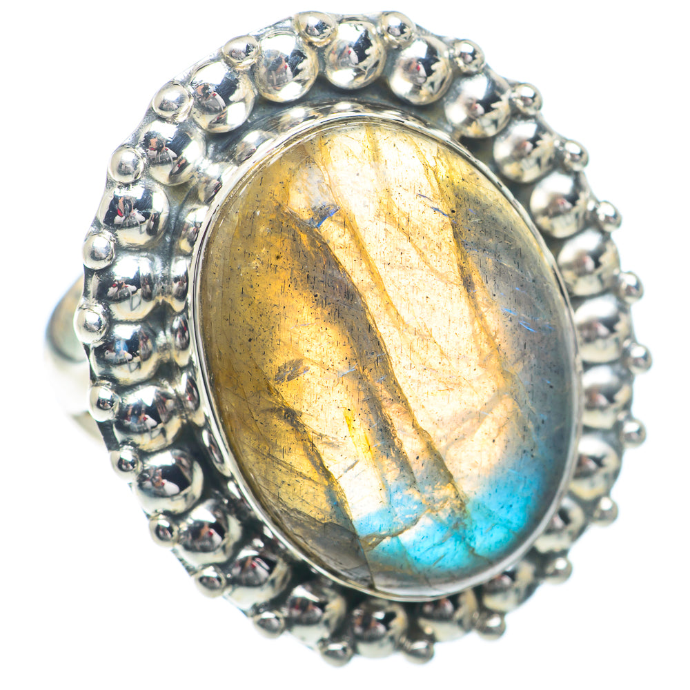 Labradorite Rings handcrafted by Anasilvercos - RING73272