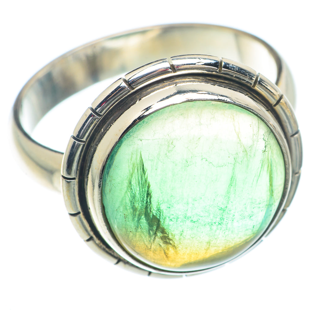 Green Fluorite Rings handcrafted by Anasilvercos - RING73280