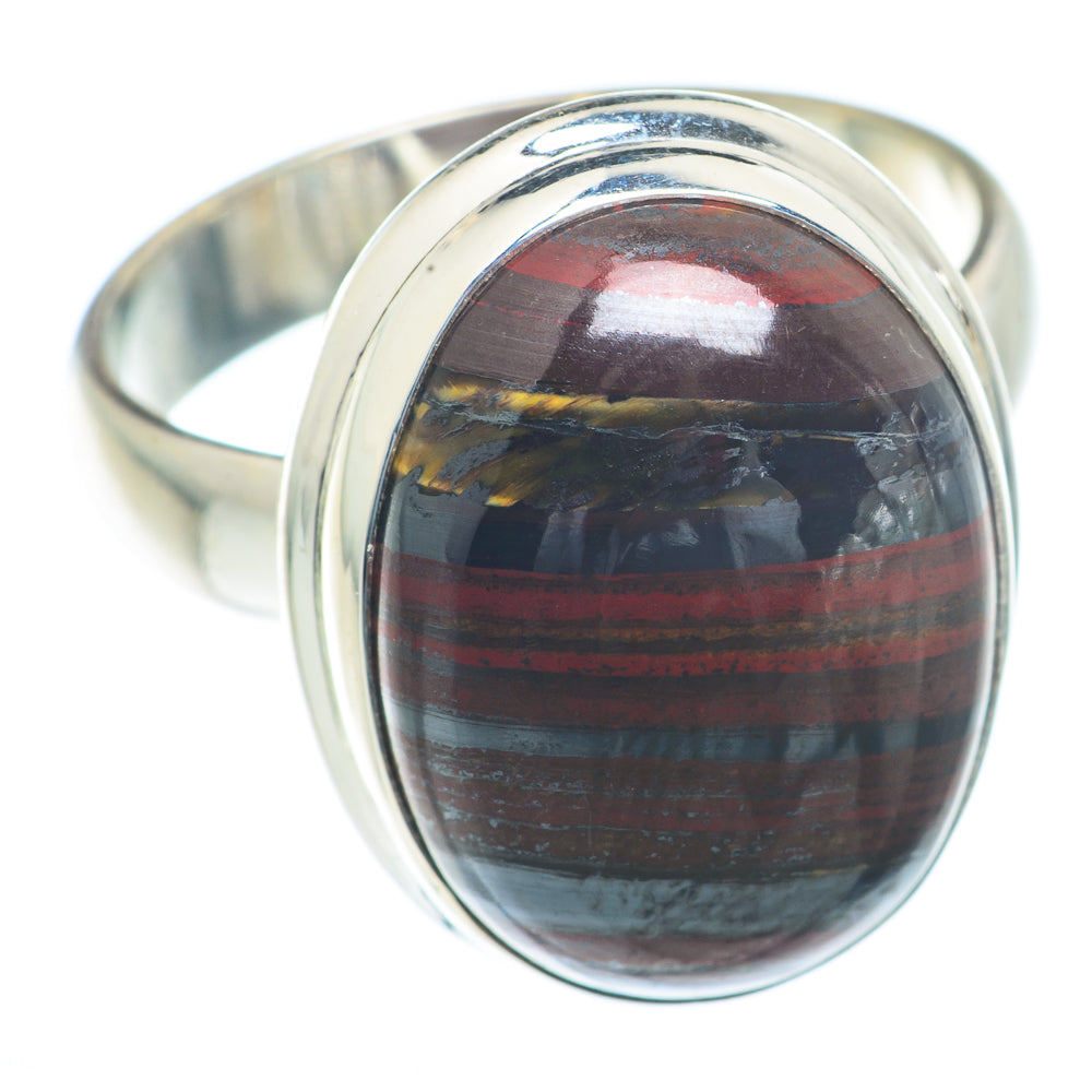 Red Tiger Iron Rings handcrafted by Anasilvercos - RING73285