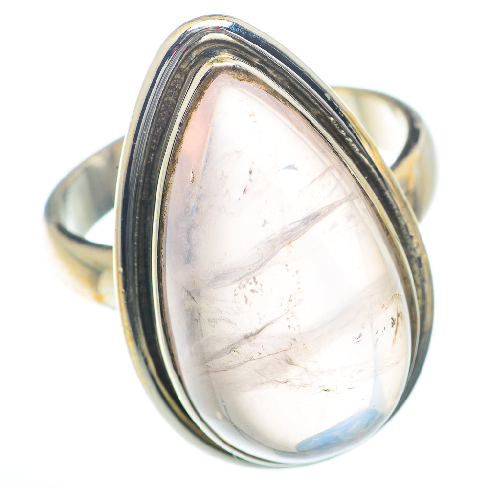 Rose Quartz Rings handcrafted by Anasilvercos - RING73289