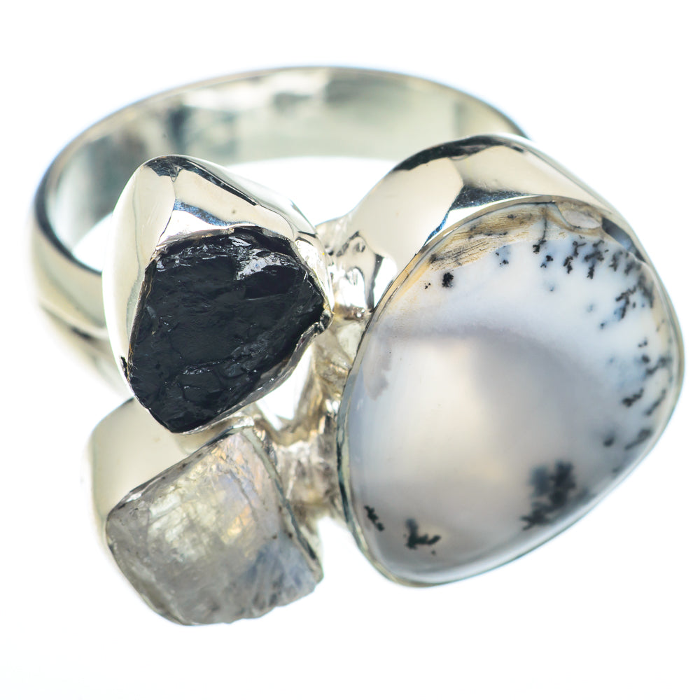 Dendritic Opal Rings handcrafted by Anasilvercos - RING73303