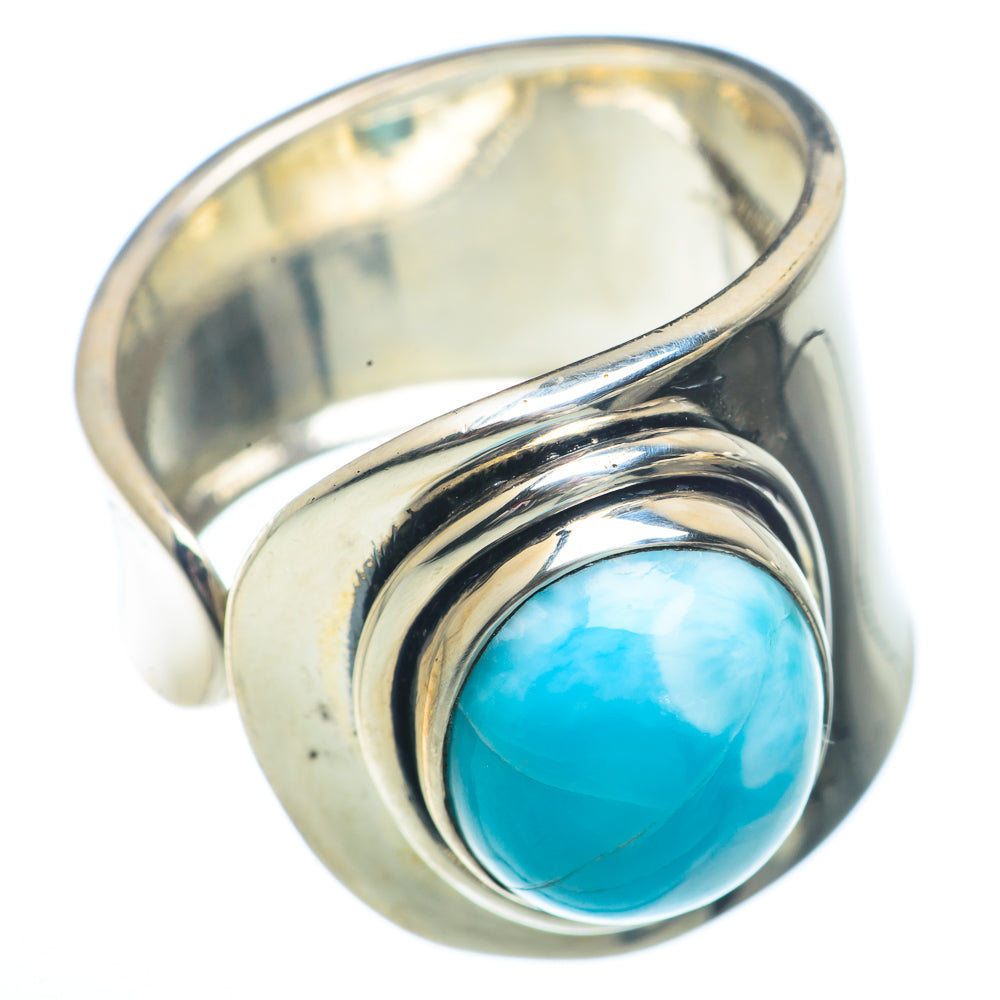 Larimar Rings handcrafted by Anasilvercos - RING73307
