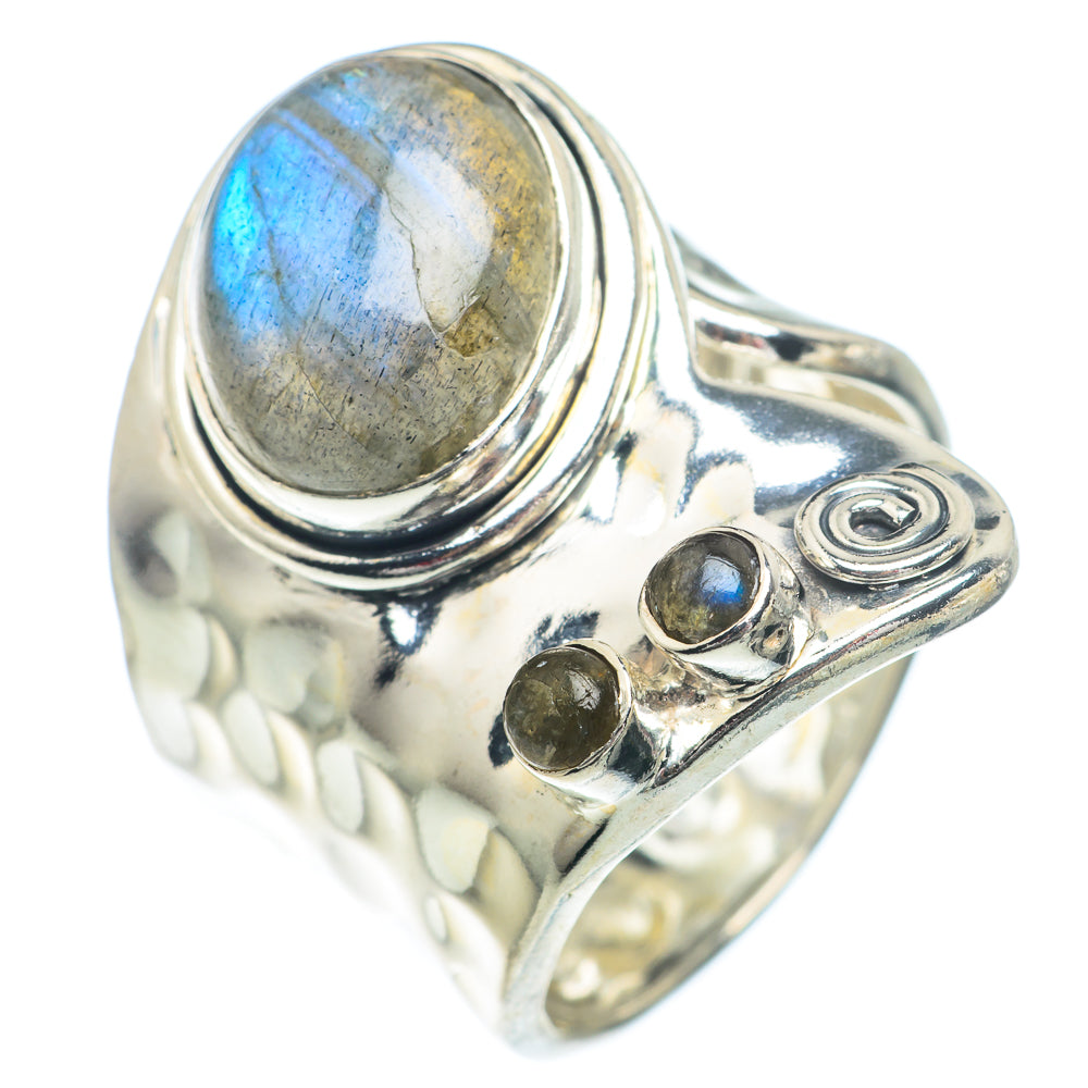 Labradorite Rings handcrafted by Anasilvercos - RING73308