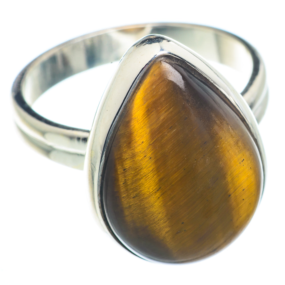 Tiger Eye Rings handcrafted by Anasilvercos - RING73322
