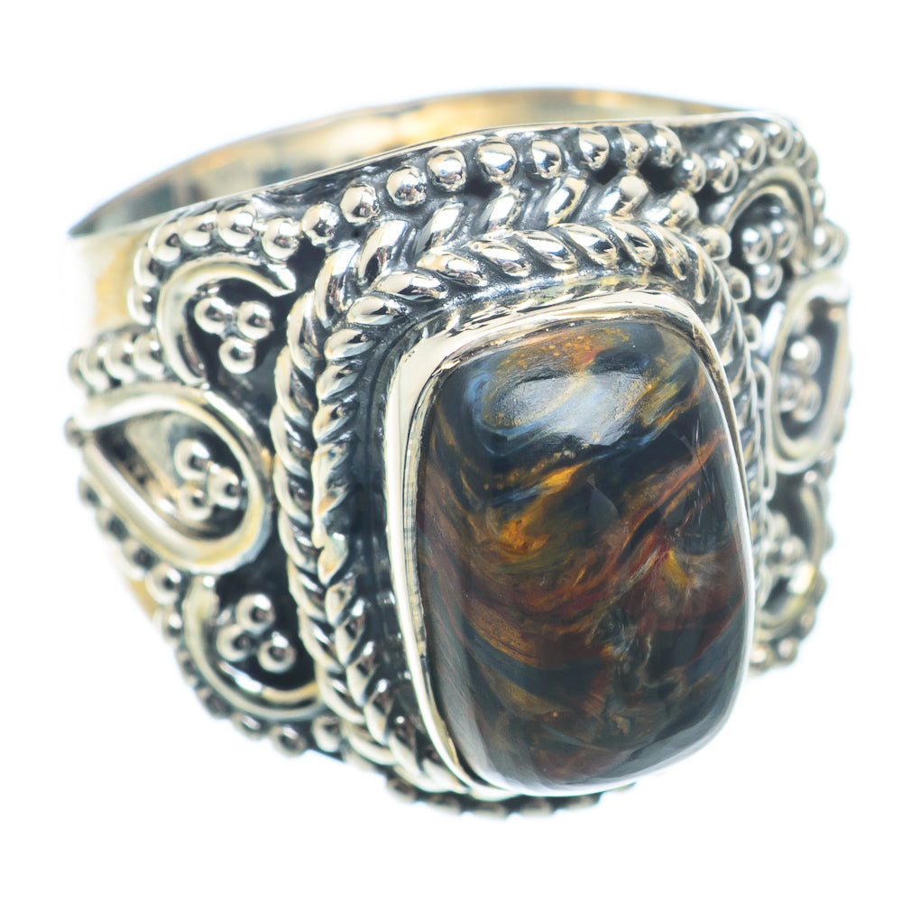 Golden Pietersite Rings handcrafted by Anasilvercos - RING73329