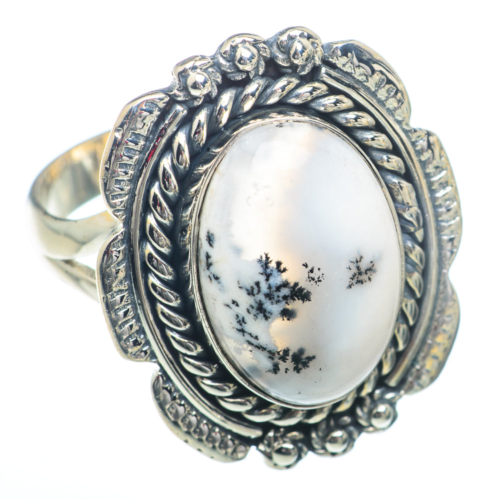 Dendritic Opal Rings handcrafted by Anasilvercos - RING73332