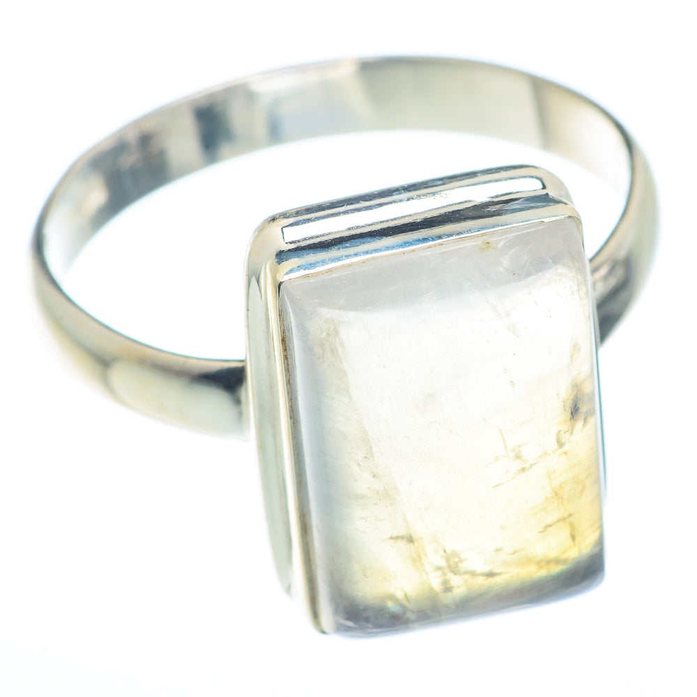 Rainbow Moonstone Rings handcrafted by Anasilvercos - RING73333