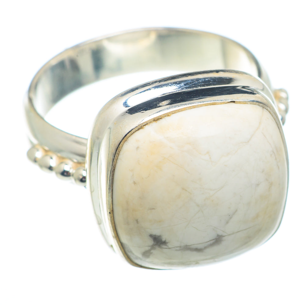 Howlite Rings handcrafted by Anasilvercos - RING73336