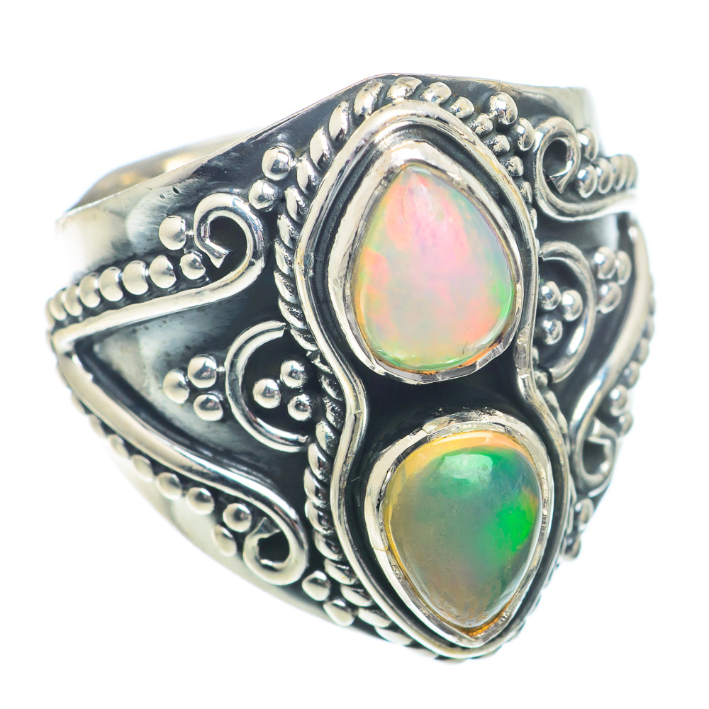 Ethiopian Opal Rings handcrafted by Anasilvercos - RING73339
