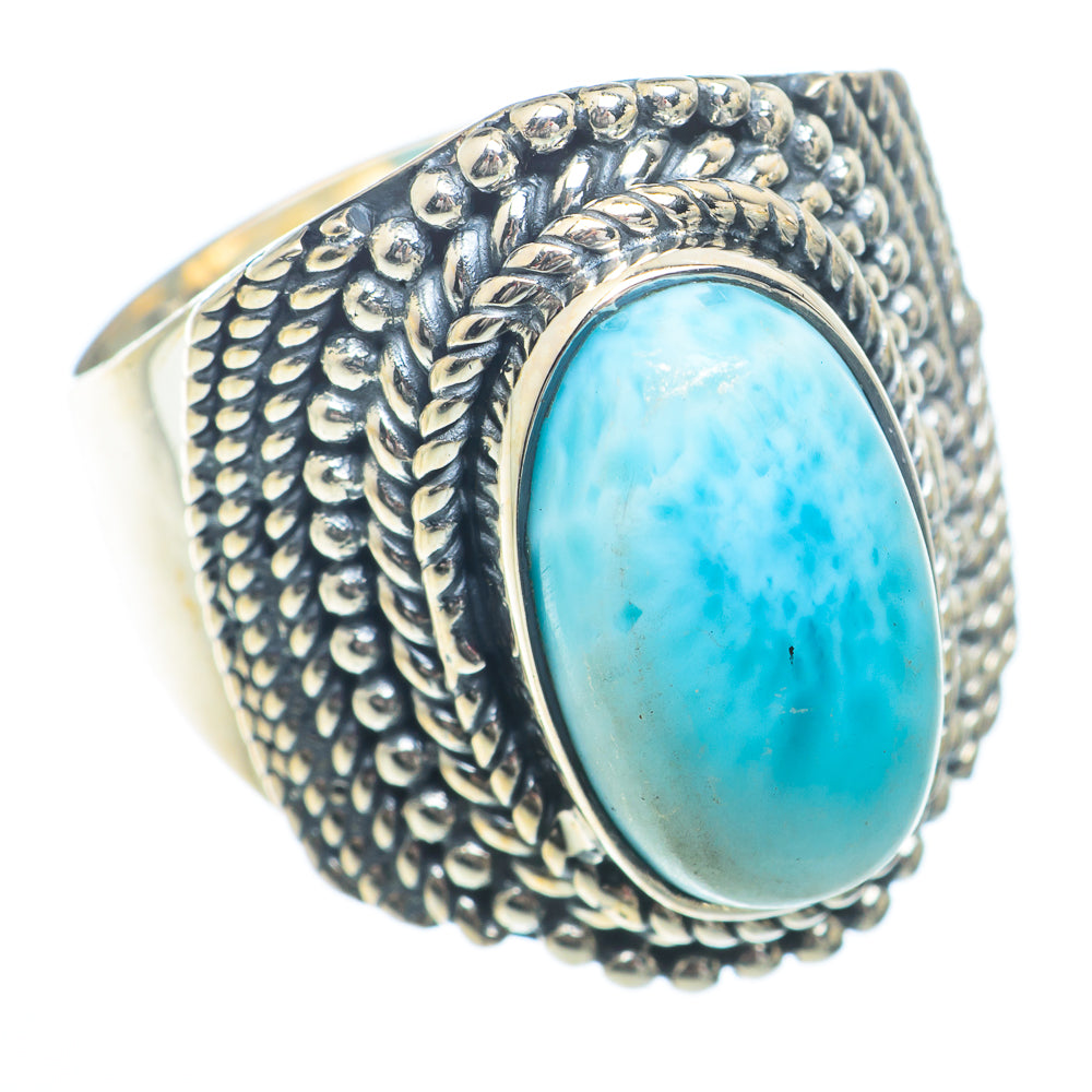 Larimar Rings handcrafted by Anasilvercos - RING73344