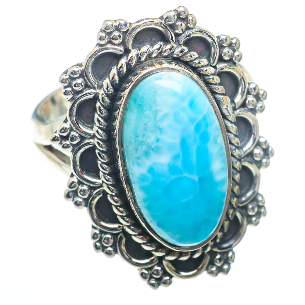Larimar Rings handcrafted by Anasilvercos - RING73347