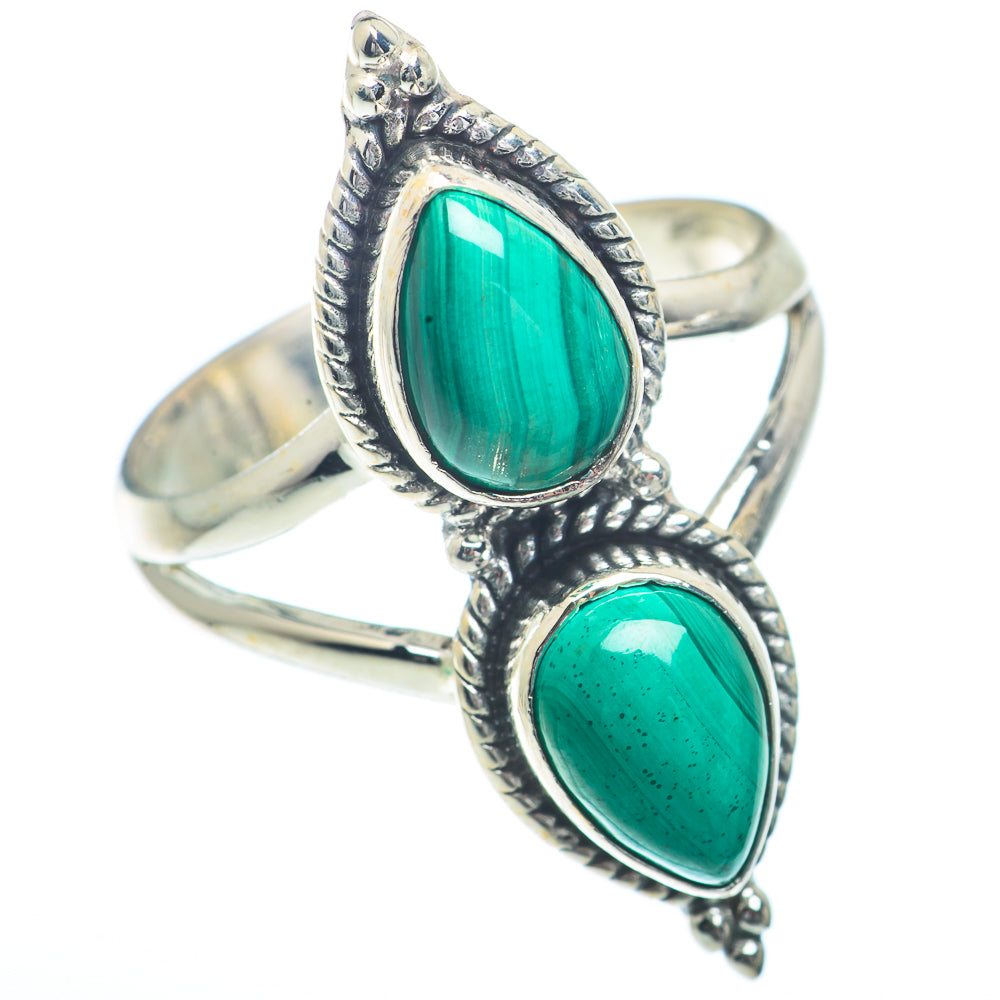 Malachite Rings handcrafted by Anasilvercos - RING73350