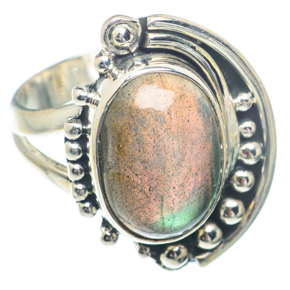 Labradorite Rings handcrafted by Anasilvercos - RING73351