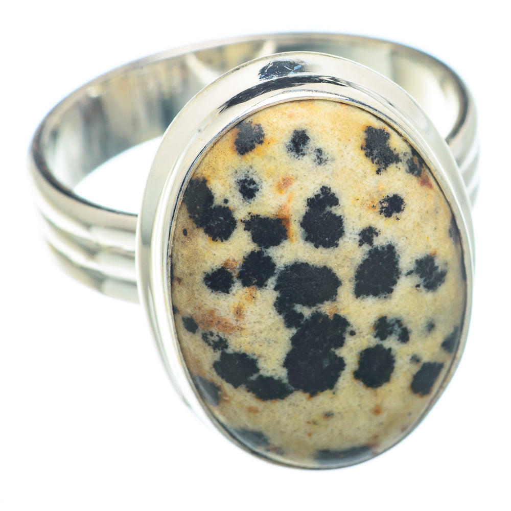 Dalmatian Jasper Rings handcrafted by Anasilvercos - RING73356