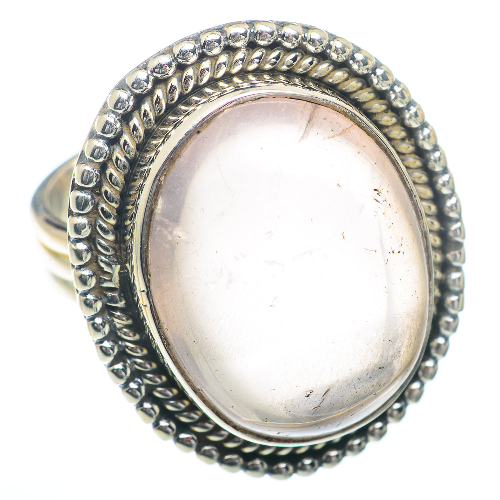 Rose Quartz Rings handcrafted by Anasilvercos - RING73359