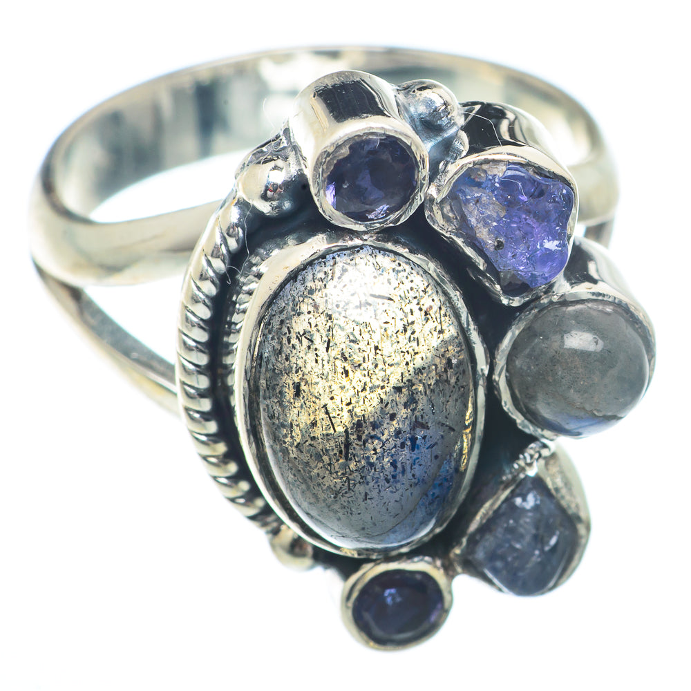 Labradorite Rings handcrafted by Anasilvercos - RING73360