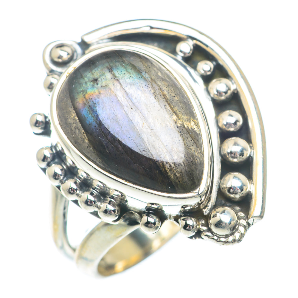 Labradorite Rings handcrafted by Anasilvercos - RING73362
