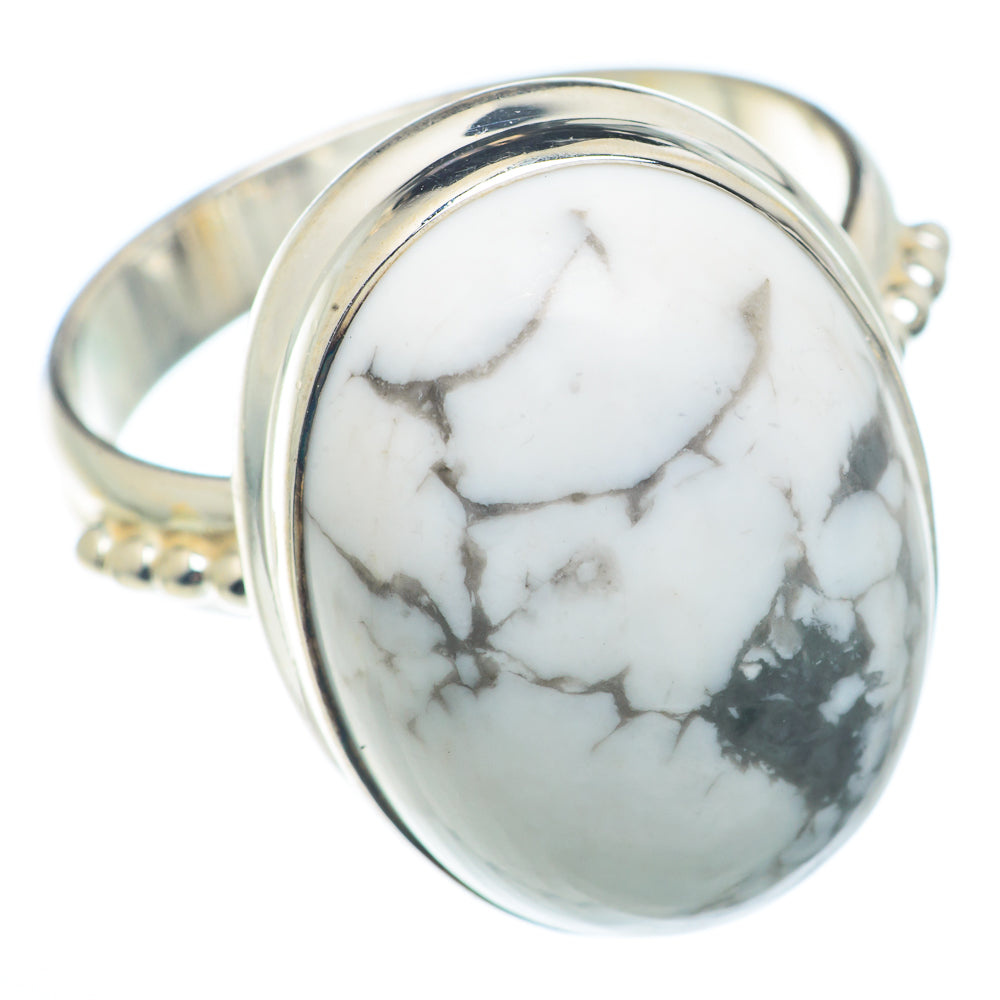 Howlite Rings handcrafted by Anasilvercos - RING73368