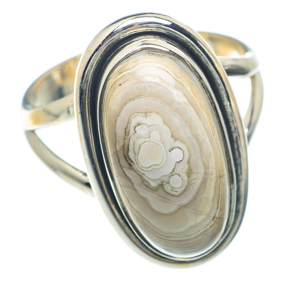 Laguna Lace Agate Rings handcrafted by Anasilvercos - RING73375
