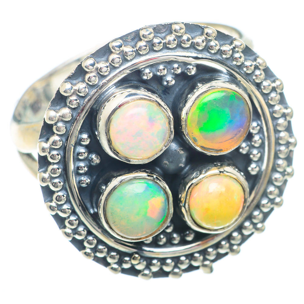 Ethiopian Opal Rings handcrafted by Anasilvercos - RING73377