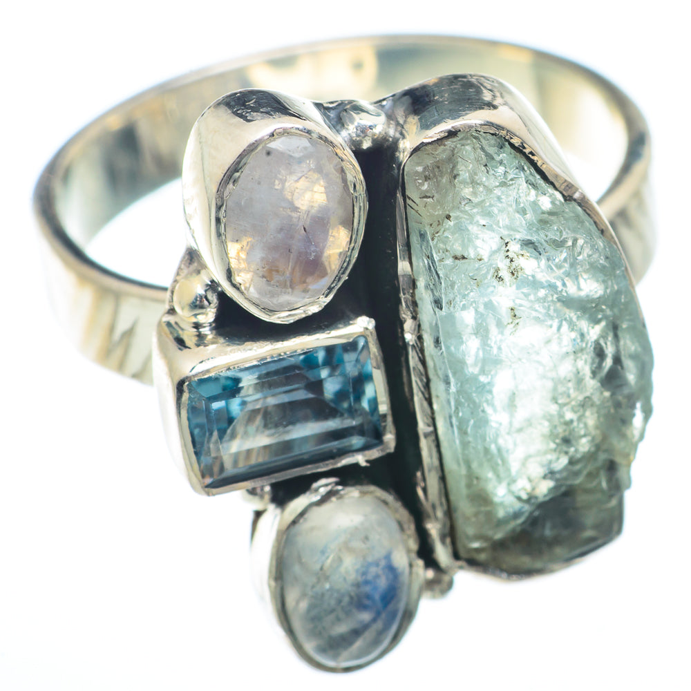 Aquamarine Rings handcrafted by Anasilvercos - RING73381