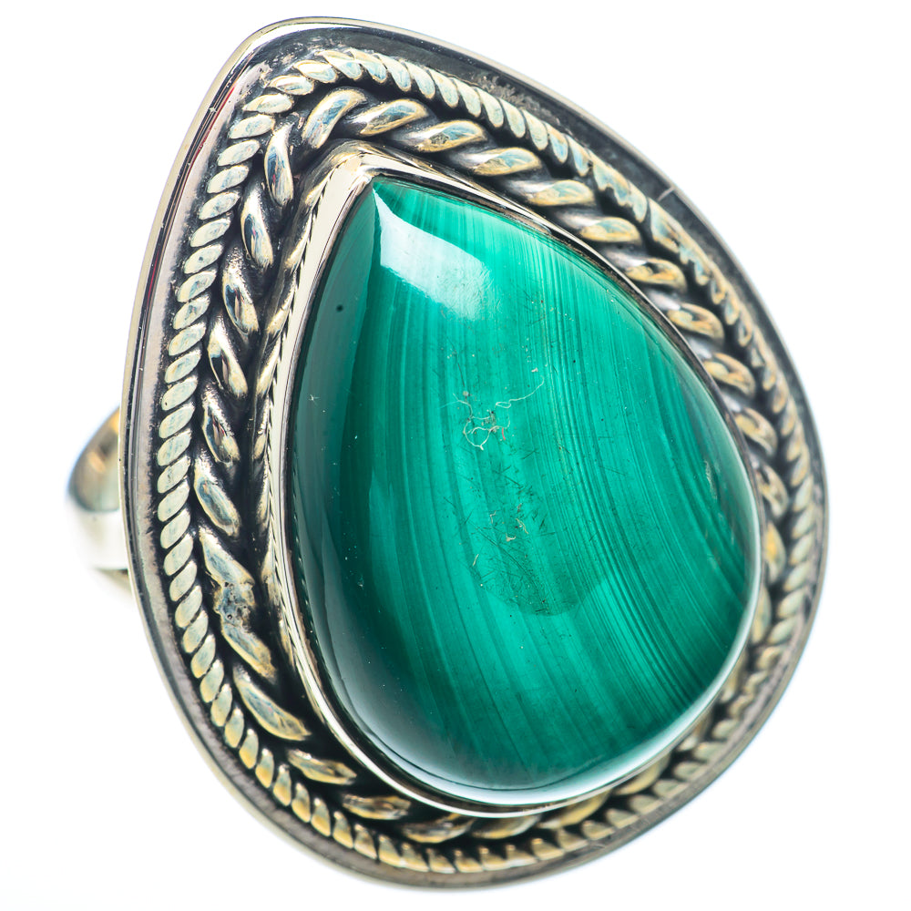 Malachite Rings handcrafted by Anasilvercos - RING73387
