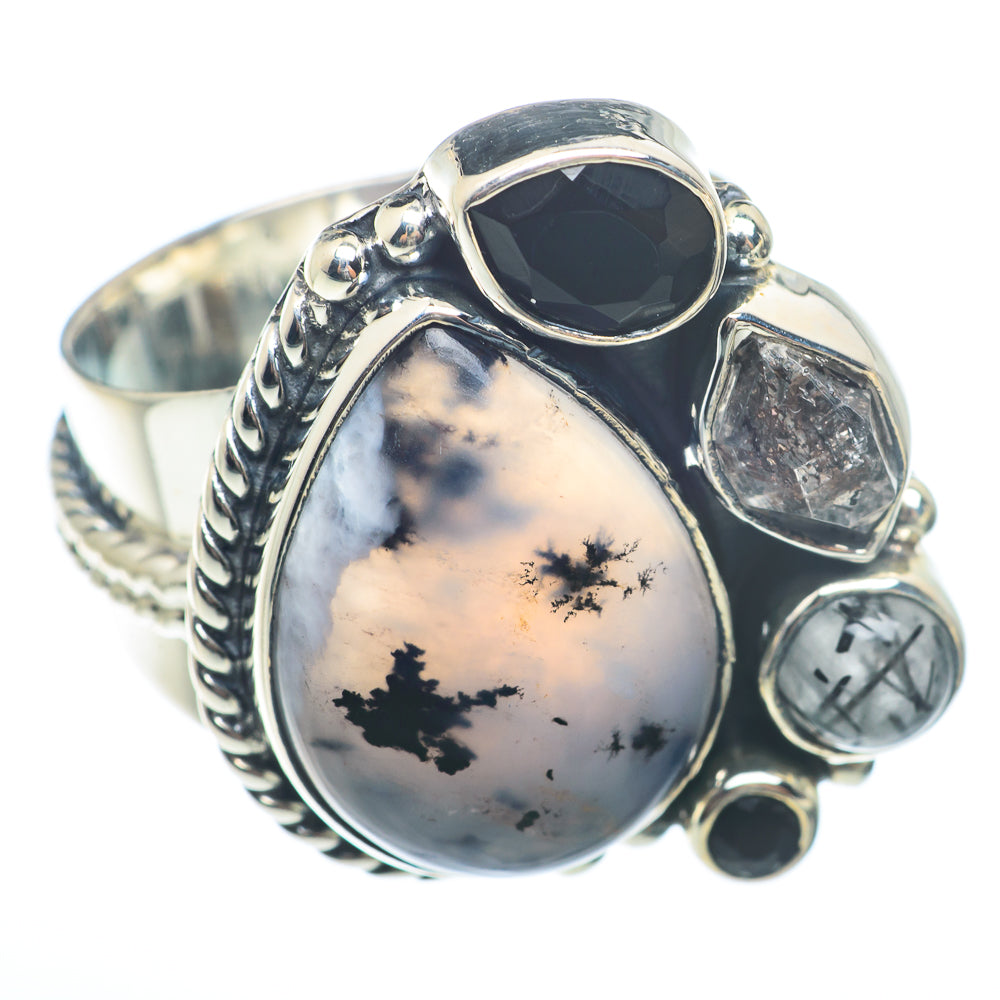 Dendritic Opal Rings handcrafted by Anasilvercos - RING73409