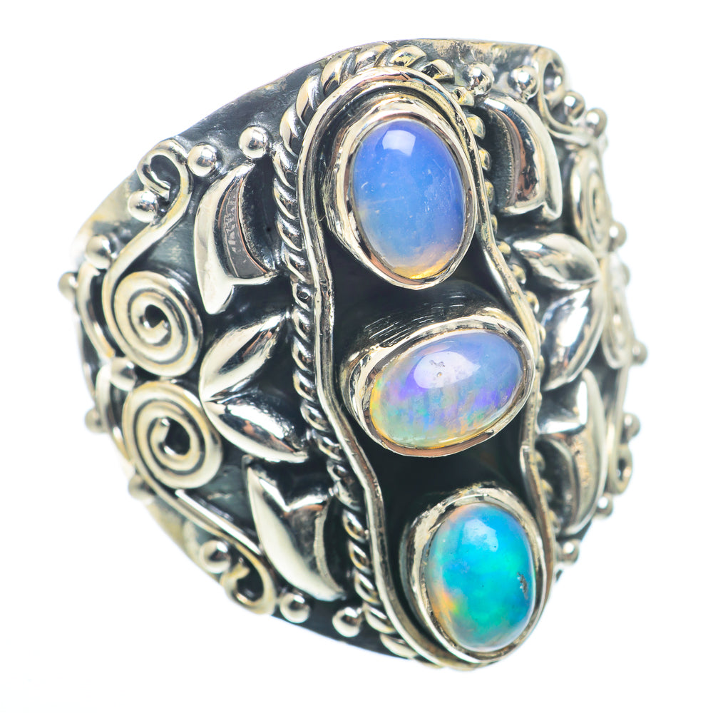 Ethiopian Opal Rings handcrafted by Anasilvercos - RING73412