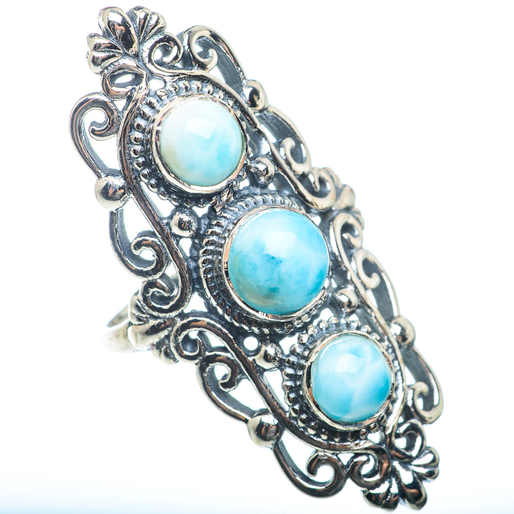 Larimar Rings handcrafted by Anasilvercos - RING73417