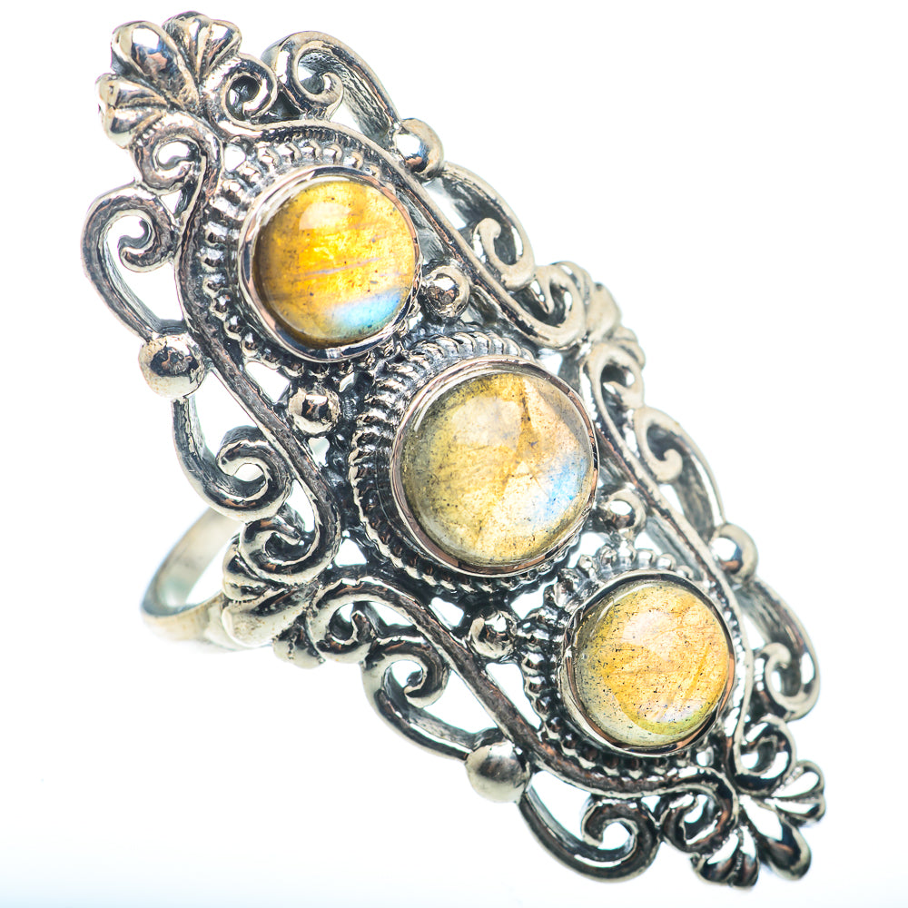 Labradorite Rings handcrafted by Anasilvercos - RING73419