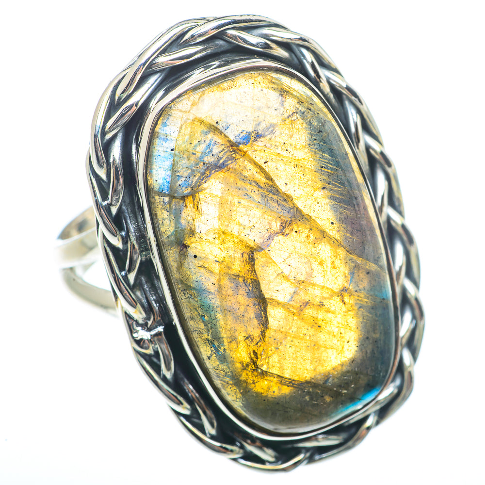 Labradorite Rings handcrafted by Anasilvercos - RING73423