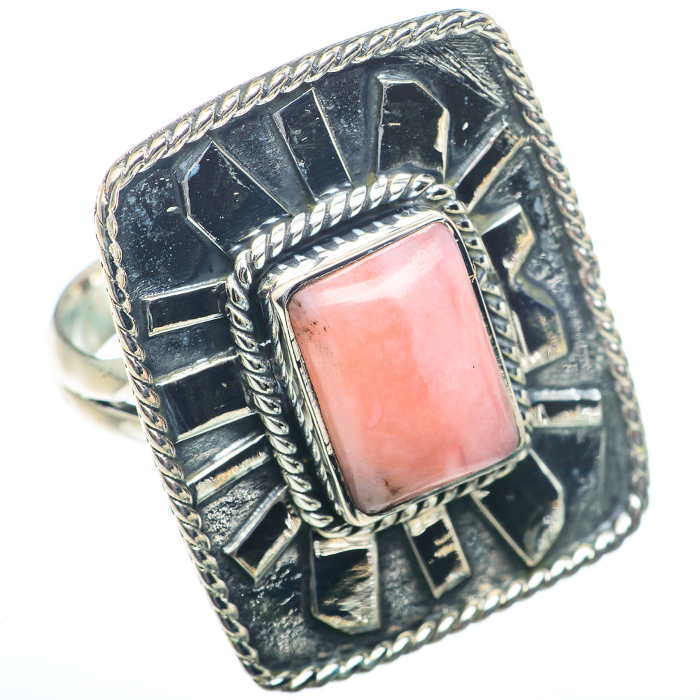 Pink Opal Rings handcrafted by Anasilvercos - RING73434