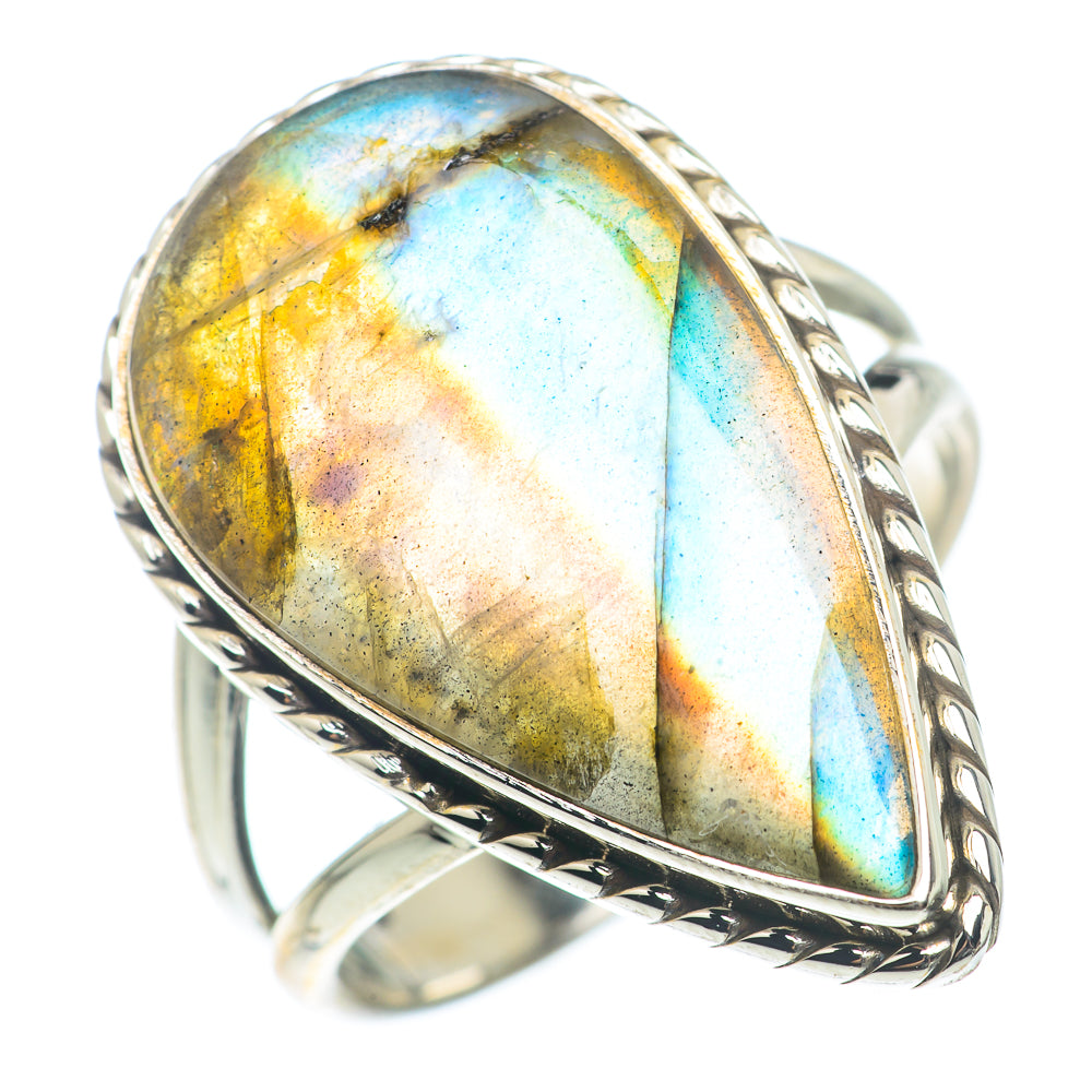 Labradorite Rings handcrafted by Anasilvercos - RING73448