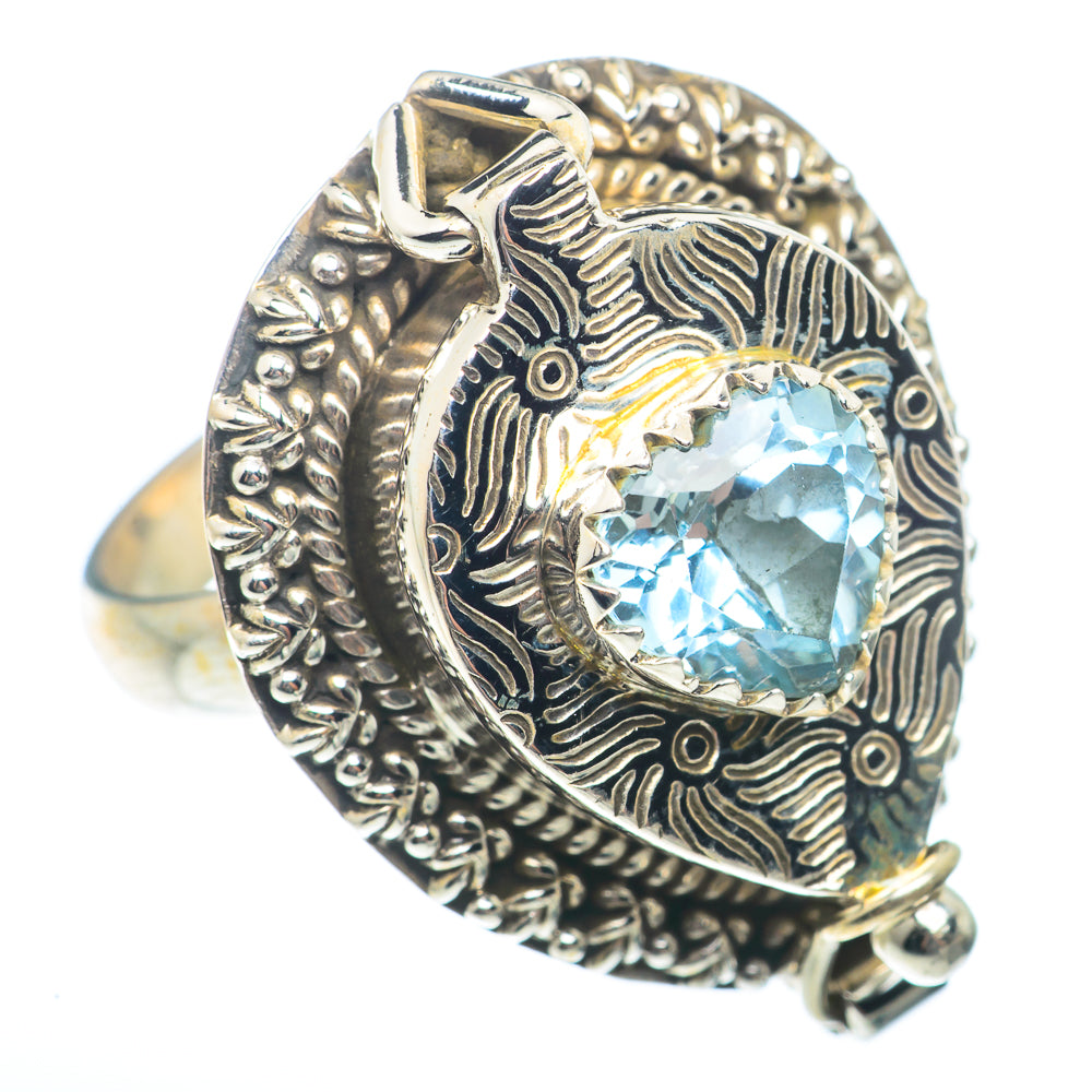 Blue Topaz Rings handcrafted by Anasilvercos - RING73451