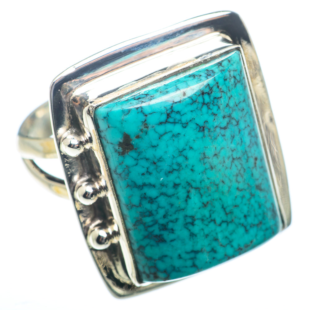 Tibetan Turquoise Rings handcrafted by Anasilvercos - RING73452